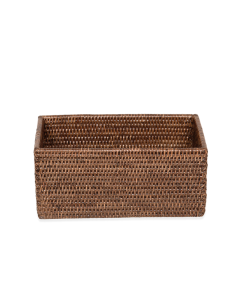 Kurv mørk rattan 14x16x31
