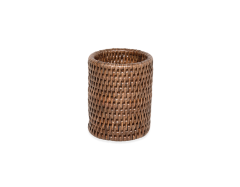 Beholder mørk rattan, 10,5 Ø8