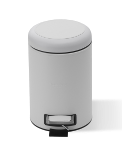 Pedalspand 3L. hvid, kunstlæder, 26x17x24