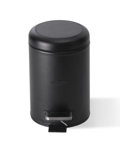 Pedalspand 3L. sort, kunstlæder, 26x17x24