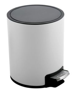 Pedalspand 3ltr Ø16,8 H23 cm, hvid Riku