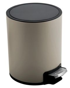 Pedalspand 3ltr Ø16,8 H23 cm, mat taupe Riku