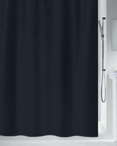Tekstil badeforhæng Primo Black 120x200