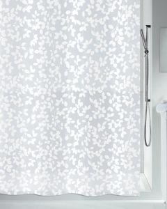 Peva badeforhæng Blatt hvid 180x200