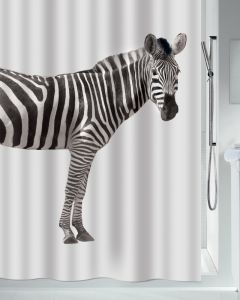 Tekstil badeforhæng Zebra 180x200