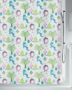 Tekstil badeforhæng princess 180x200