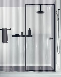 Plast badeforhæng Illusion 180x200
