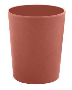 Tandkrus terracotta, Ø7,4cm, bambus, Takeo