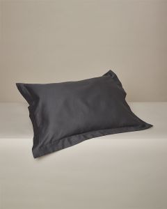 Satin pudevår 50x60 cm. grafit, wings/hotel closing /Egyptisk