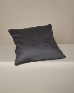 Satin pudevår 60x63 cm. grafit no wings/zipper Egyptisk