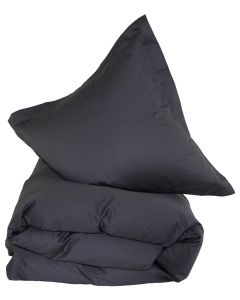 Satin Dynebetræk 240x220 grafit Egyptisk, lynlås