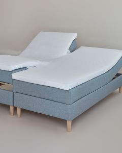 Splitlagen H60-160x200x7 cm. hvid, øko GOTS