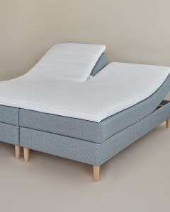 Satin U90-180x200x7 cm. hvid Egyptisk