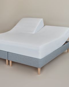 Percale U80-180x210x35 cm. hvid