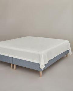 Fladt lagen 150x260 cm. råhvid, percale