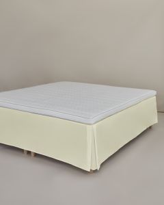 Percale kappe 90x200 h42 råhvid