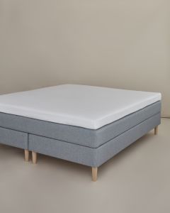 Kuvertlagen percale 220x200x10 hvid