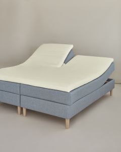 Percale U80-180x200x7 cm. råhvid