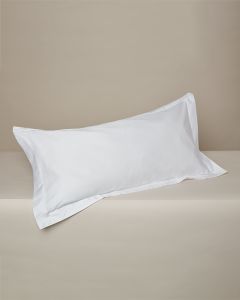 Satin pudevår 40x80 cm. hvid,wings/hotel closing Egyptisk