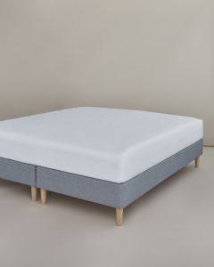 Satin Facon 140x200x35 hvid Egyptisk