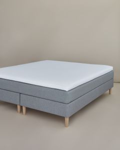 Satin kuvert 210x200x6 hvid Egyptisk