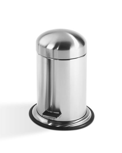 Pedalspand, mat rustfri stål, 31x22x24