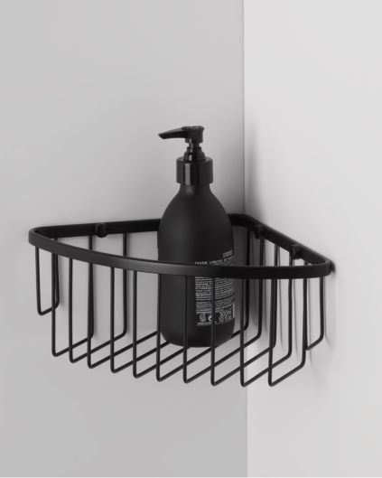 Hjørnehylde sort, Decor Walther