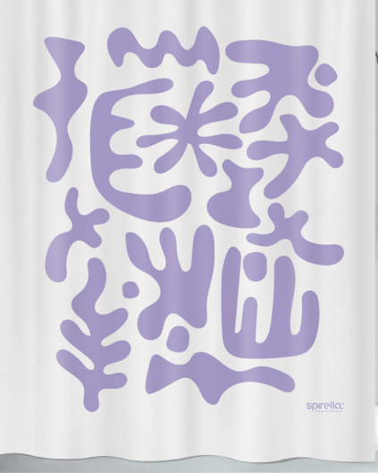 Tekstil badeforhæng Dolly 180x200