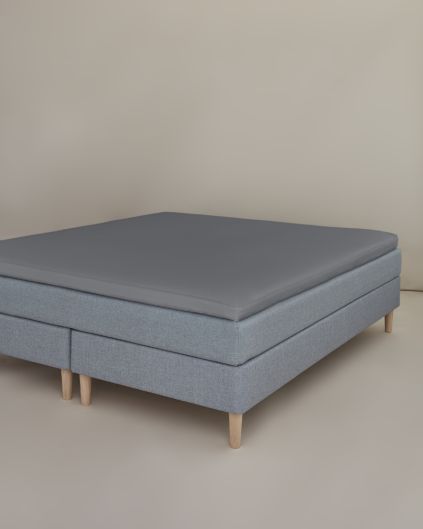 Kuvertlagen 270x200x6 cm.mørkegrå, percale