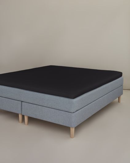 Kuvertlagen percale 160x200x6, sort, no name