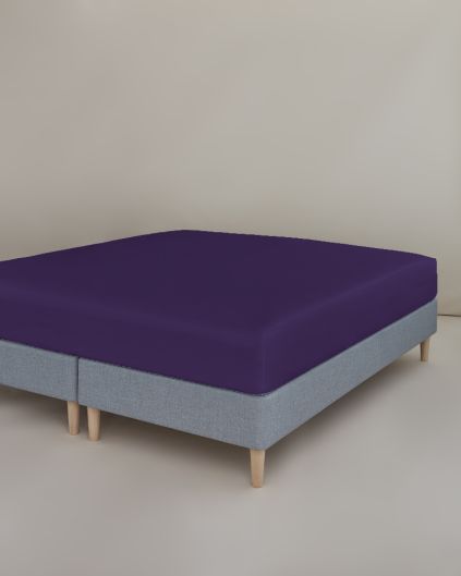 Faconlagen 90x200x30, percale, lilla