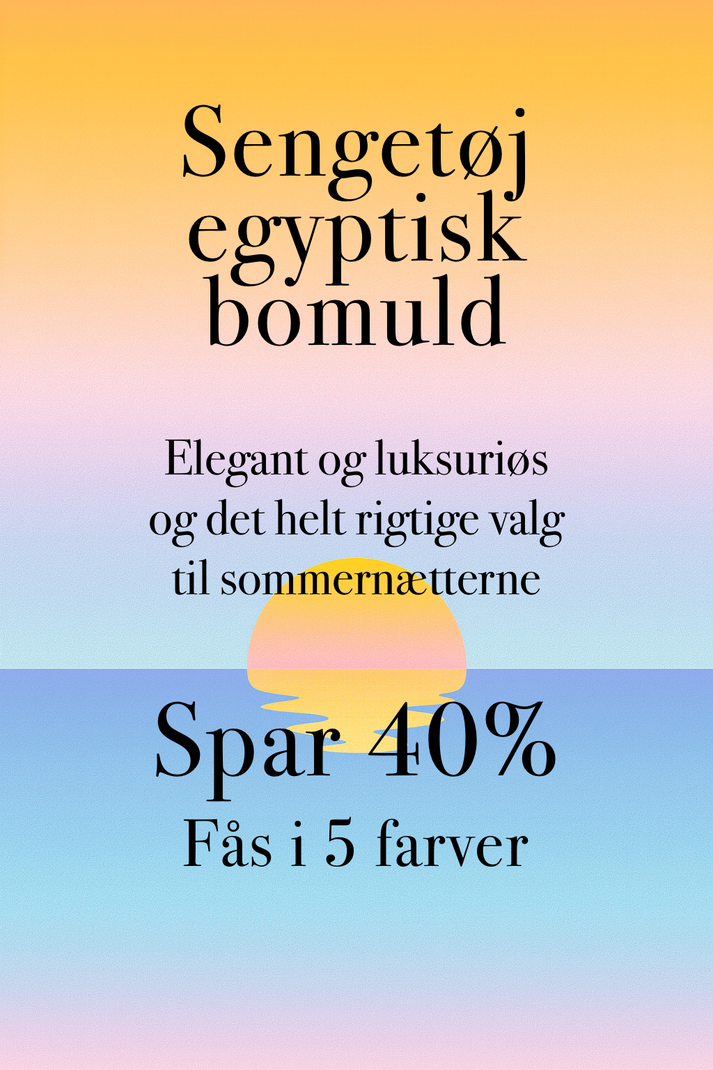 Sengesæt Egyptisk bomuld