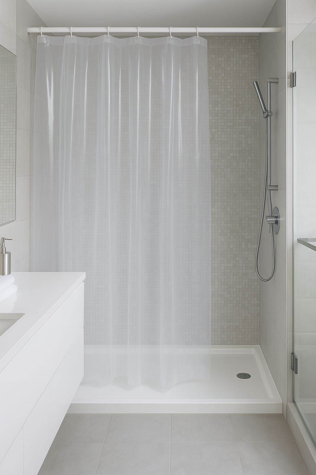 Badeforhæng Transparent