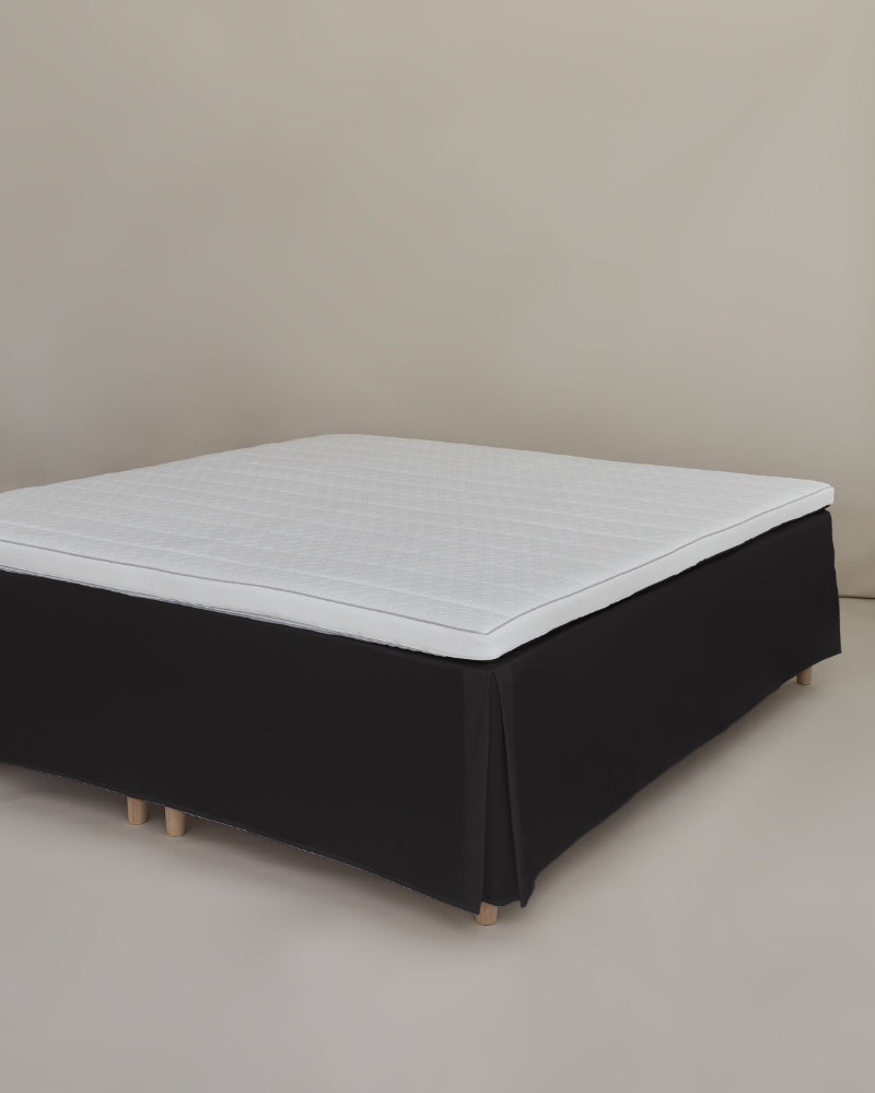 Sängkappa svart percale