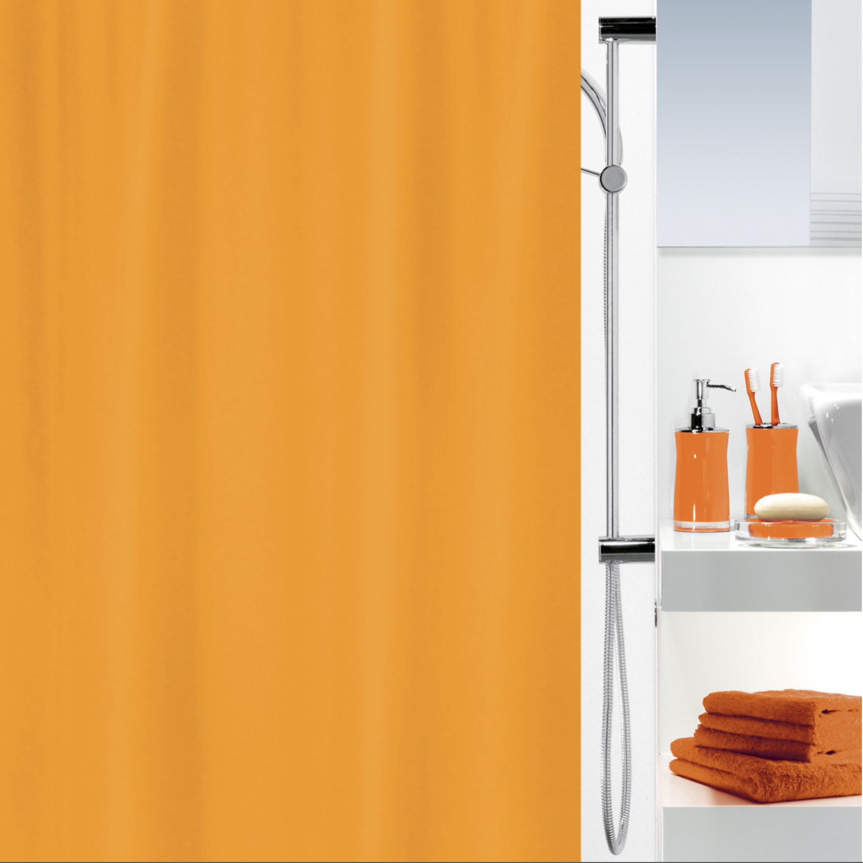 Badeforhæng Primo Light Orange